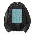 Wave Vintage Cotton Wash Crewneck Long-Sleeve T-Shirt