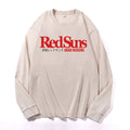 Redsuns Vintage Cotton Wash Crewneck Long-Sleeve T-Shirt