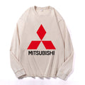 Mitsubishi Vintage Cotton Wash Crewneck Long-Sleeve T-Shirt