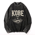 Kobe City Vintage Cotton Wash Crewneck Long-Sleeve T-Shirt