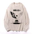 Titan Attack Vintage Cotton Wash Crewneck Long-Sleeve T-Shirt