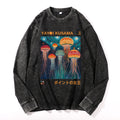 Yayoi Kusama Jellyfish Vintage Cotton Wash Crewneck Long-Sleeve T-Shirt