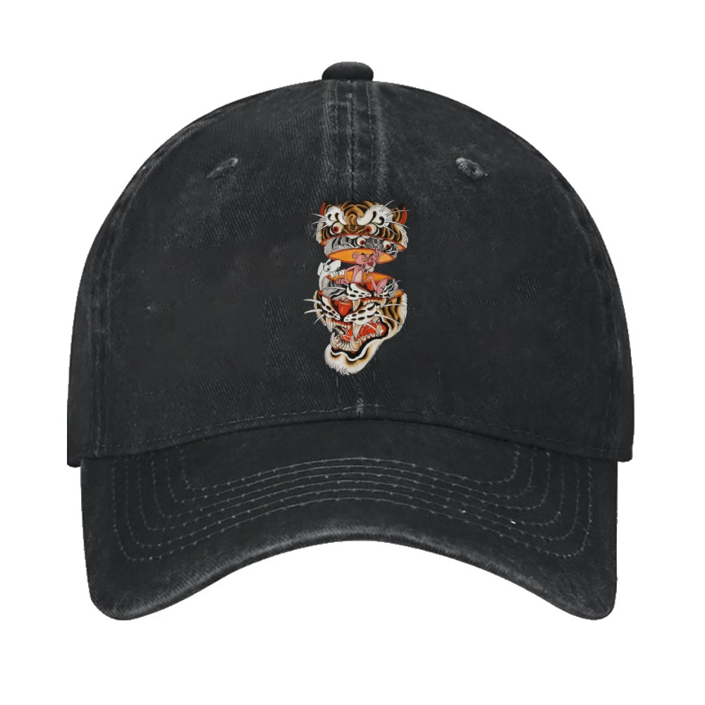 Pink Tiger Vintage Cotton Cap