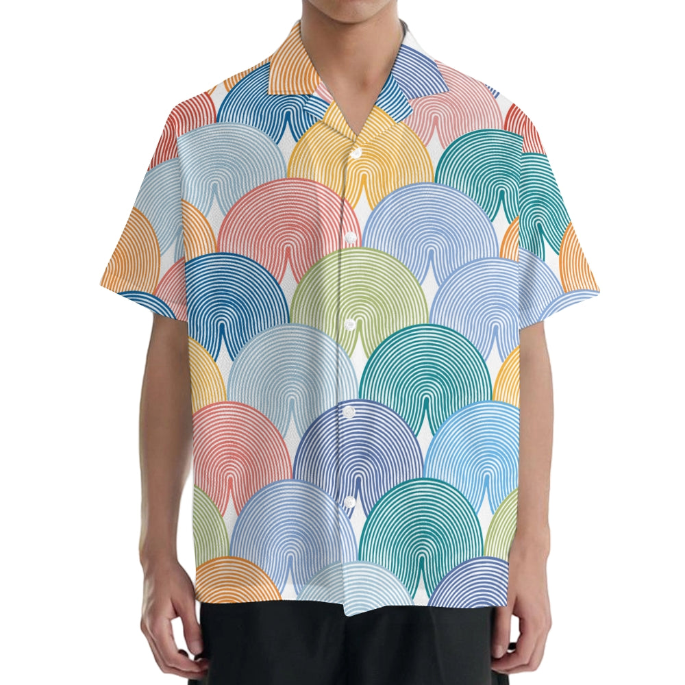 Scallop Japanese Style Camp Shirt