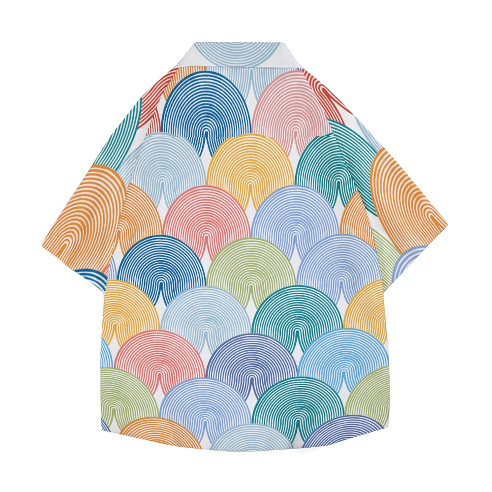 Scallop Japanese Style Camp Shirt