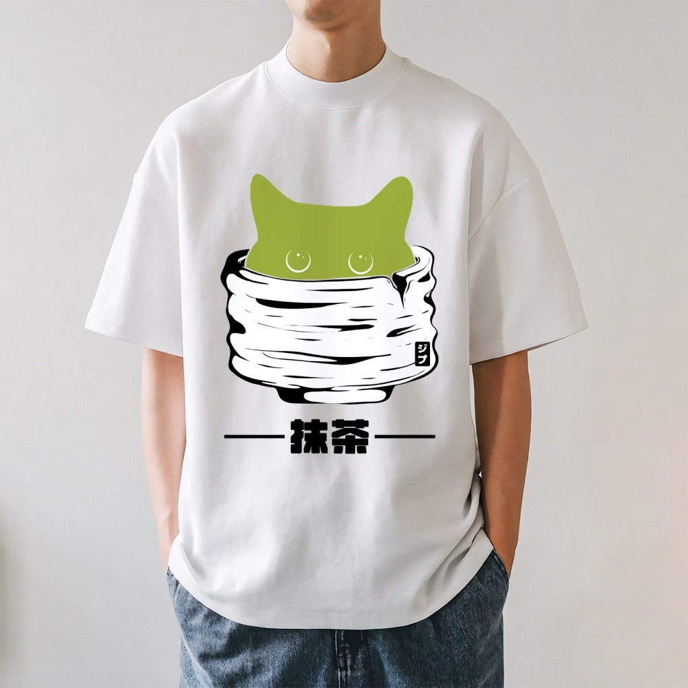 Matcha Tea Cat Japanese Style Classic Tee