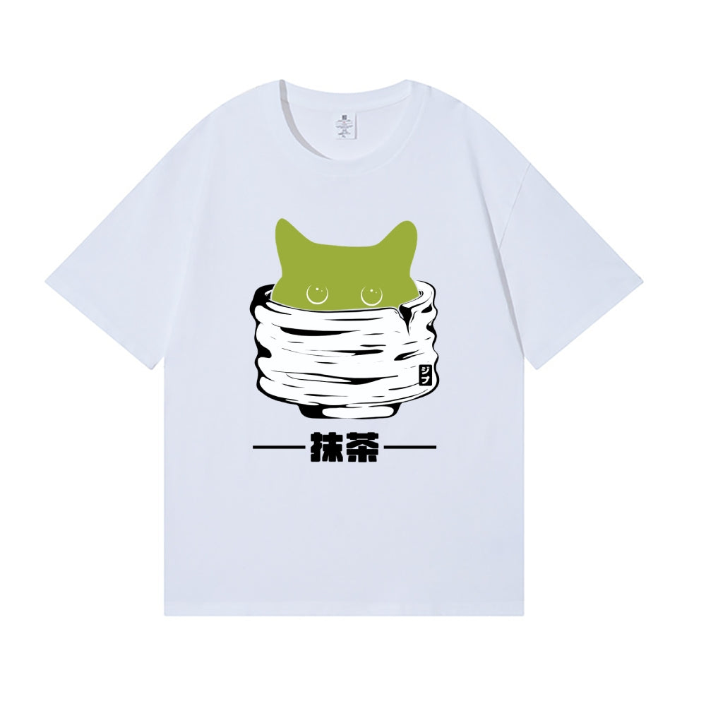 Matcha Tea Cat Japanese Style Classic Tee