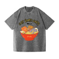 Ramen Cat Vintage Wash Japanese Design T-Shirt