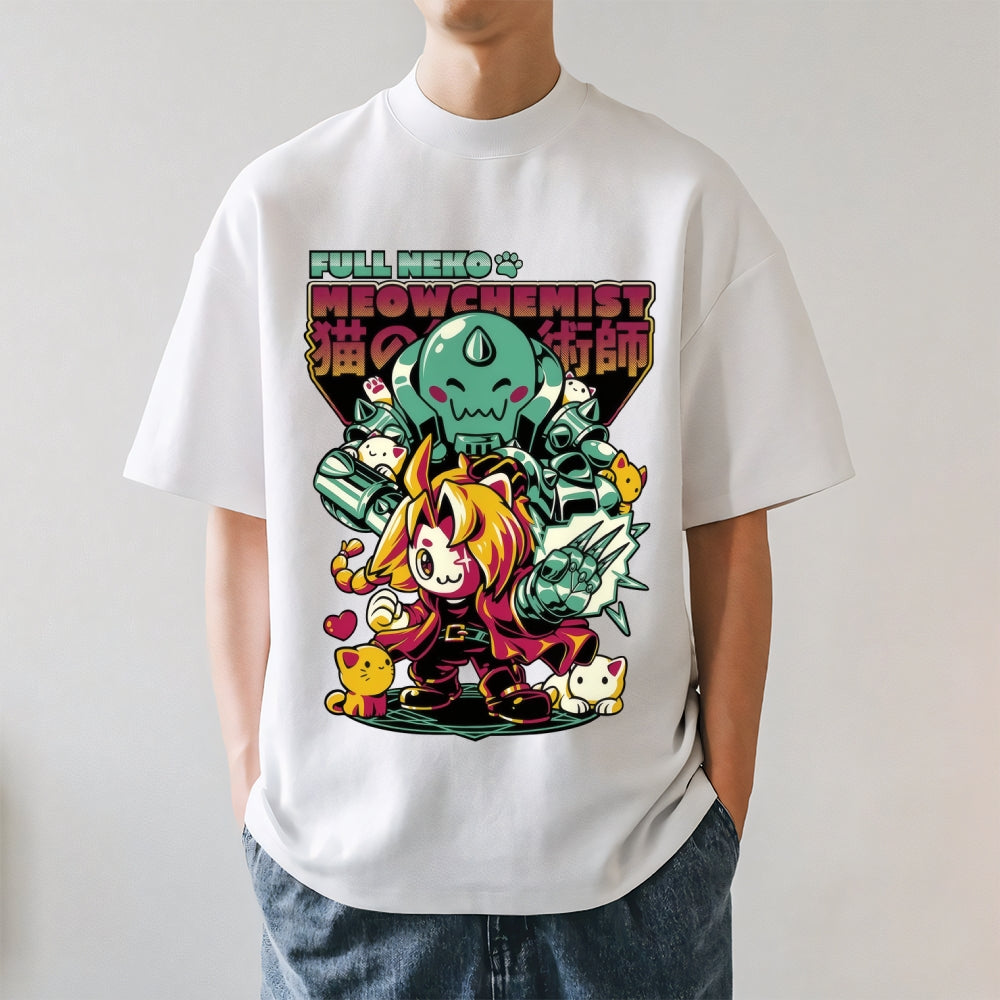 Full Neko Meowchemist Japanese Style Classic Tee