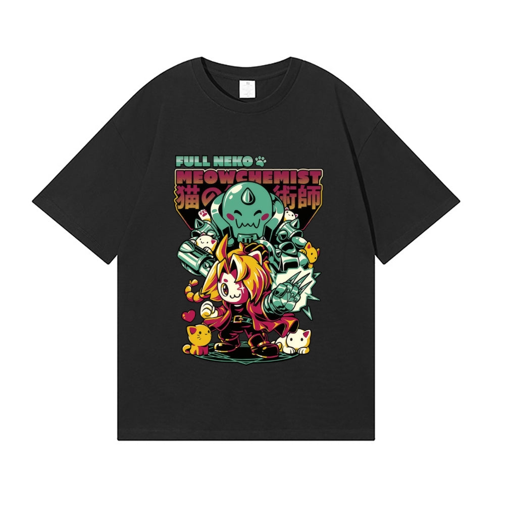 Full Neko Meowchemist Japanese Style Classic Tee