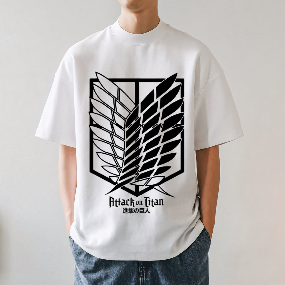 Scout Regiment Emblem Attack Titan Japanese Style Classic Tee