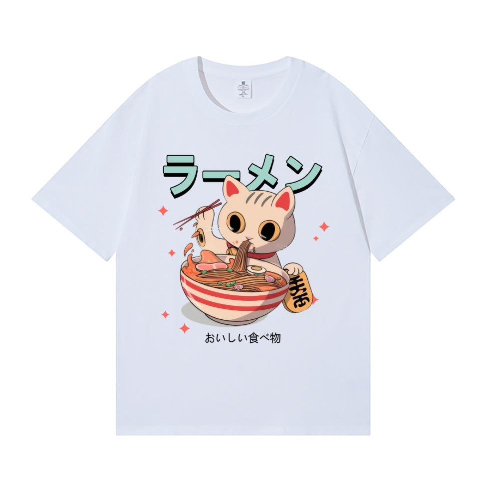 Ramen Cat Japanese Style Classic Tee