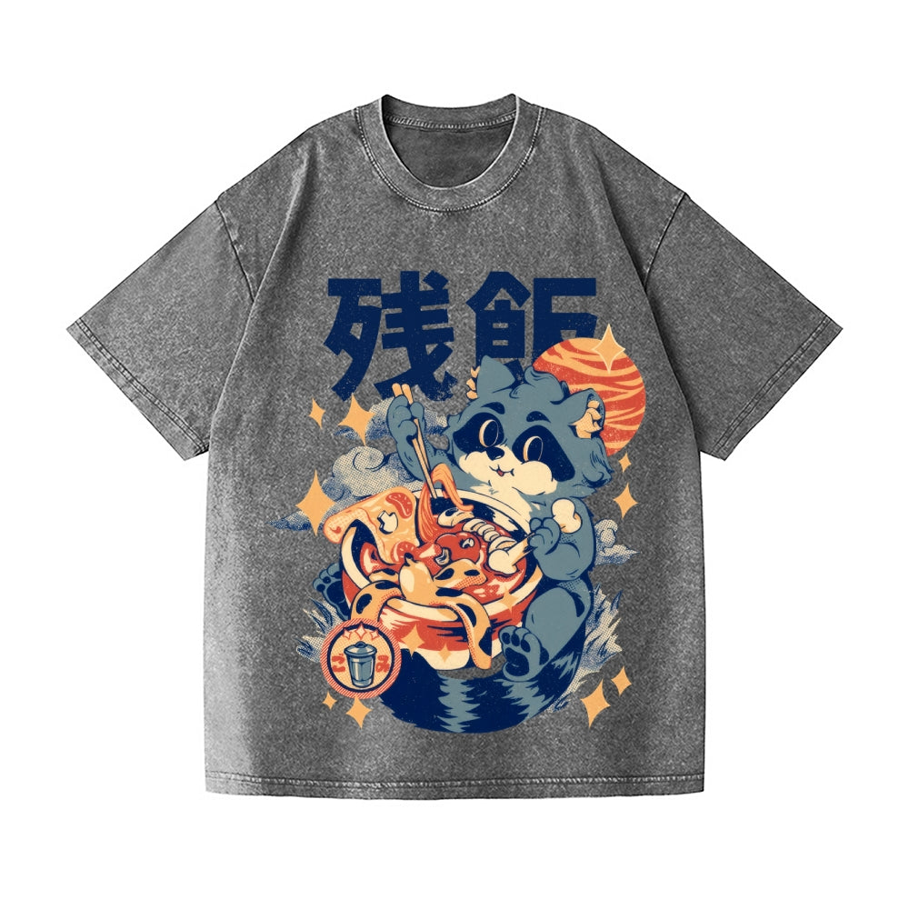 Civet Cat Vintage Wash Japanese Design T-Shirt