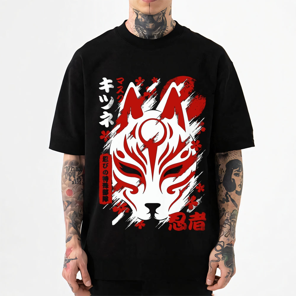 Kitsune Mask Japanese Style Classic Tee