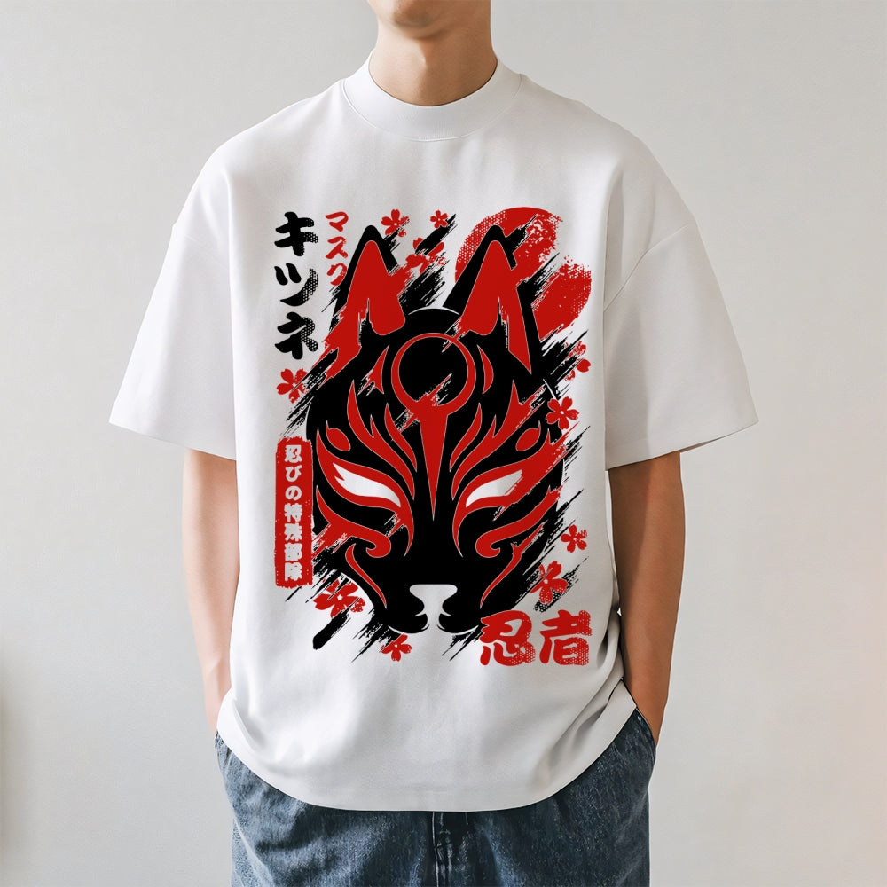 Kitsune Mask Japanese Style Classic Tee