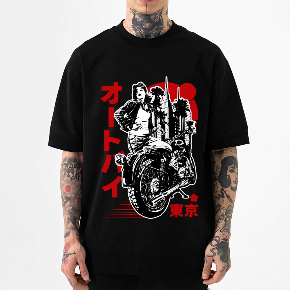 Urban Japanese Motorcycle Japanese Style Classic Tee