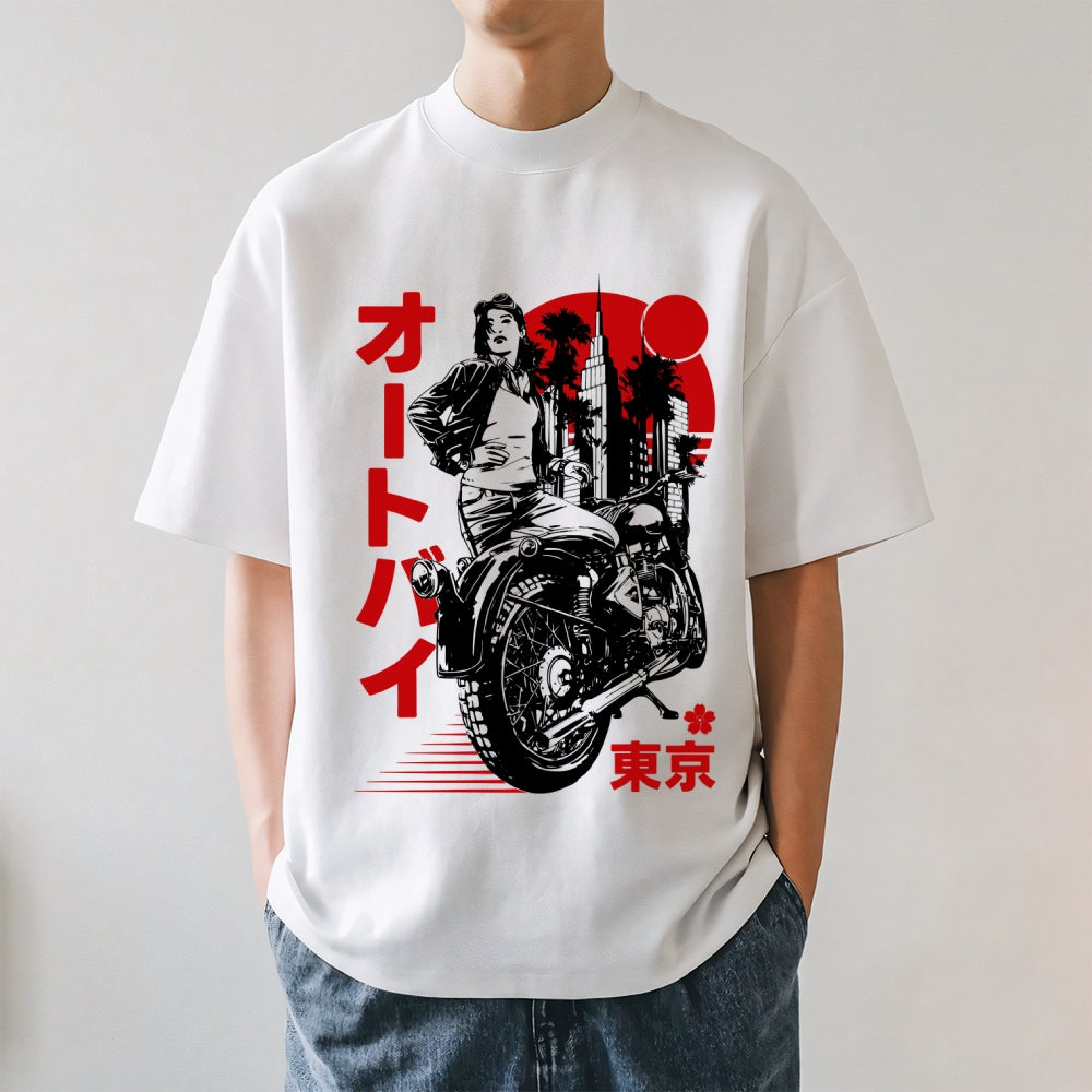 Urban Japanese Motorcycle Japanese Style Classic Tee