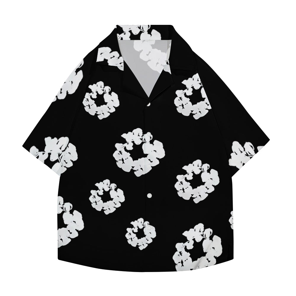 Flower Japanese Style Camp Shirt