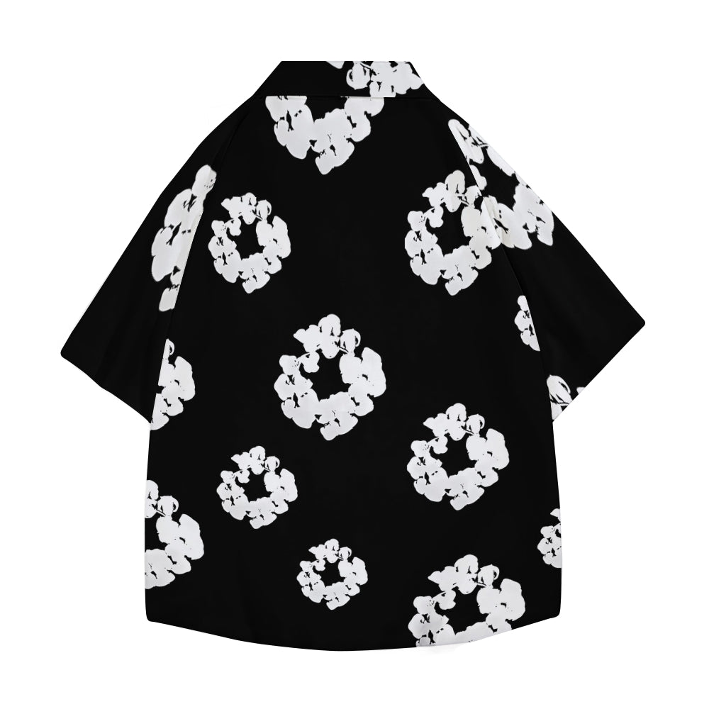 Flower Japanese Style Camp Shirt