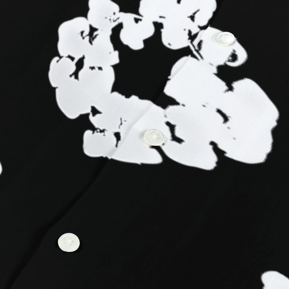 Flower Japanese Style Camp Shirt