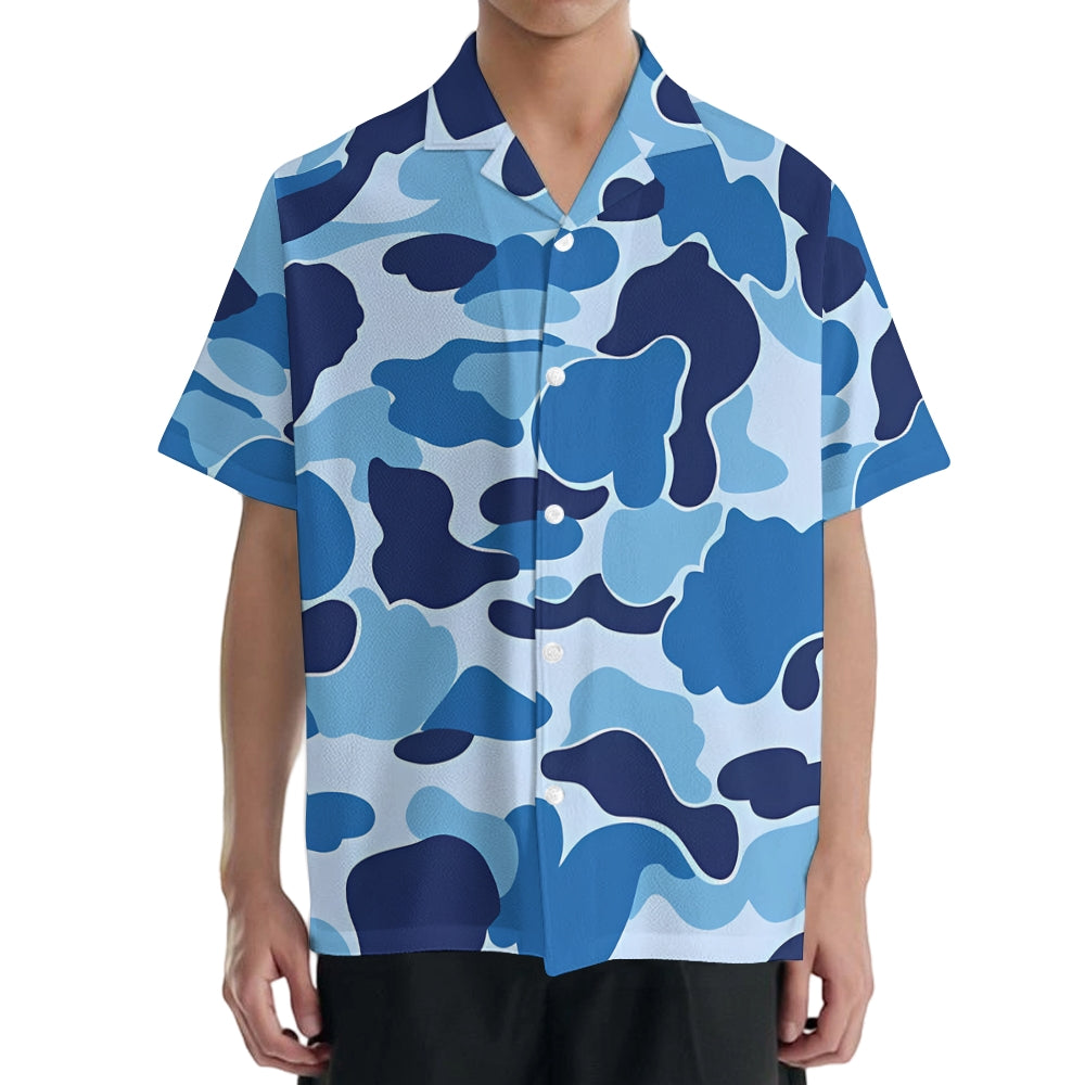 Camo Japanese Style Camp Shirt