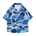 Camo Japanese Style Camp Shirt