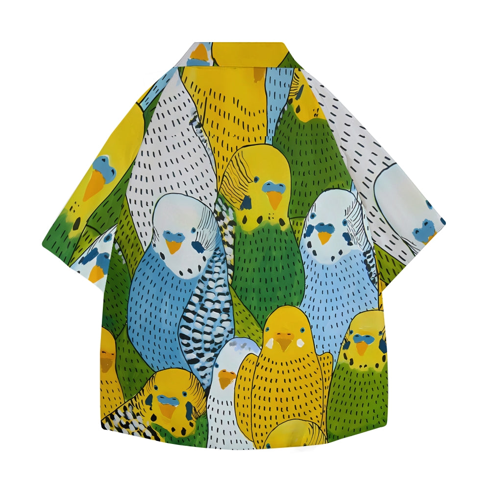 Parrot Japanese Style Camp Shirt