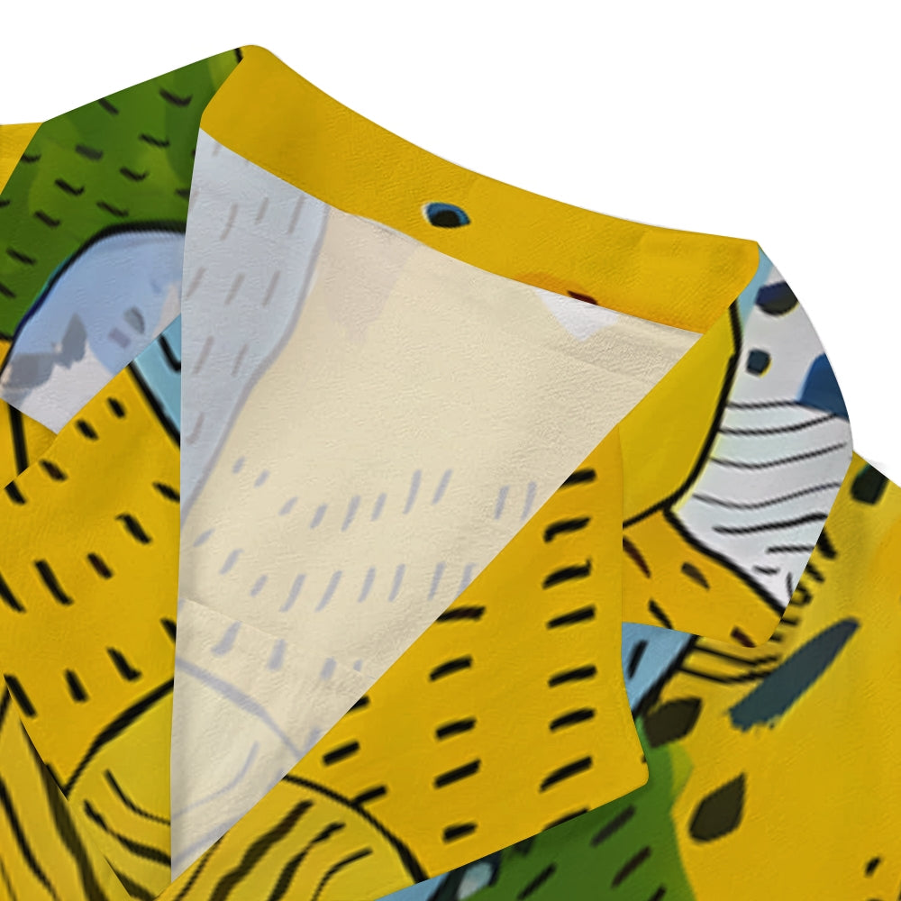 Parrot Japanese Style Camp Shirt