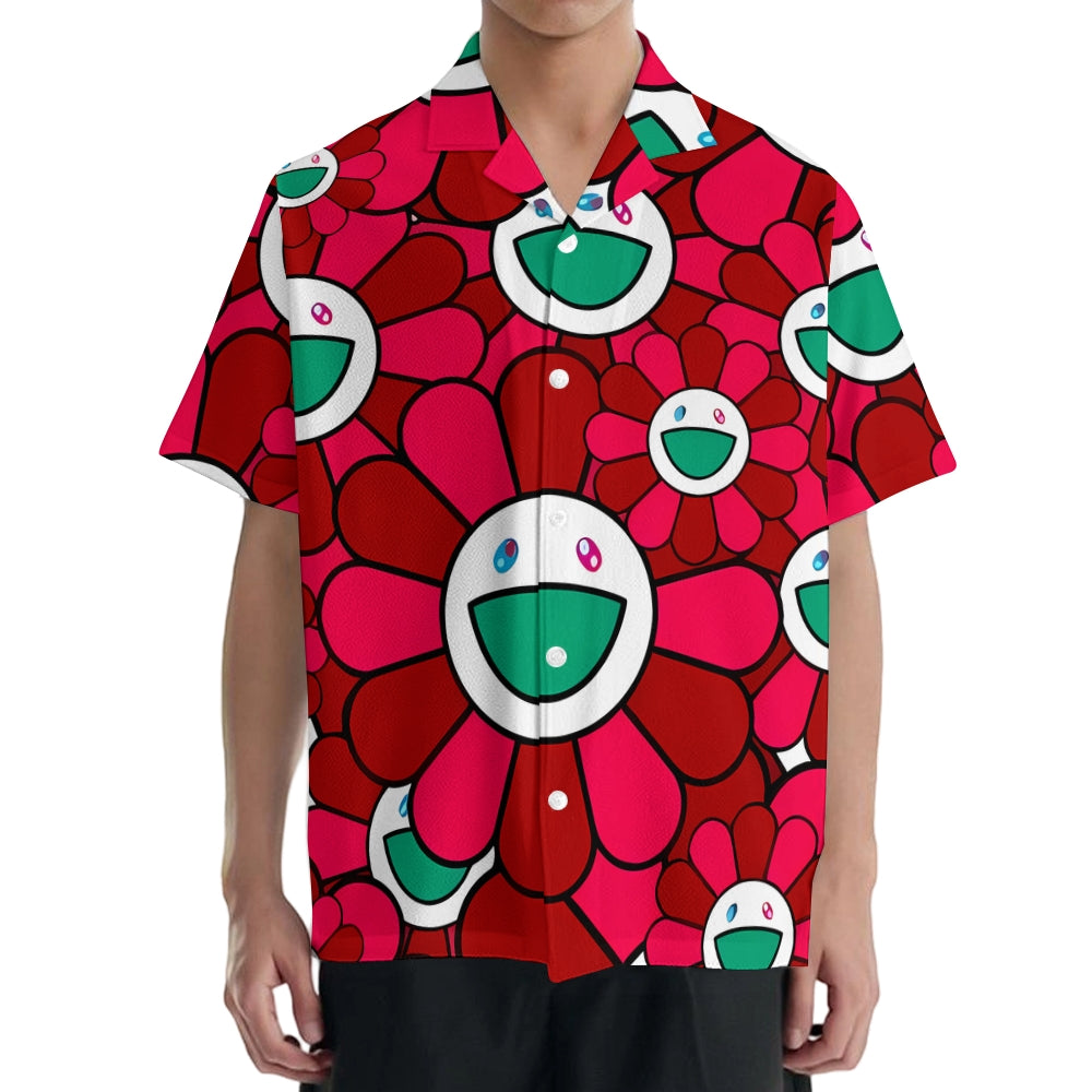 Flower Japanese Style Camp Shirt
