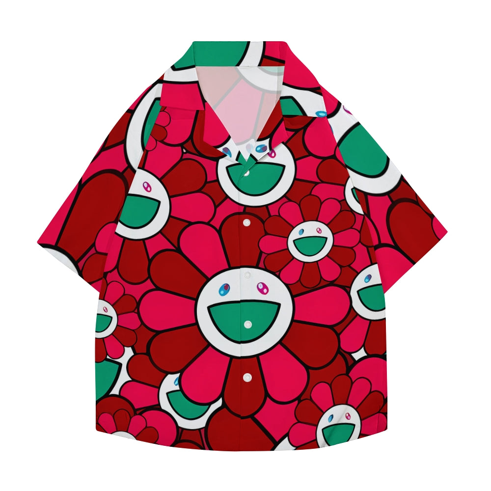 Flower Japanese Style Camp Shirt