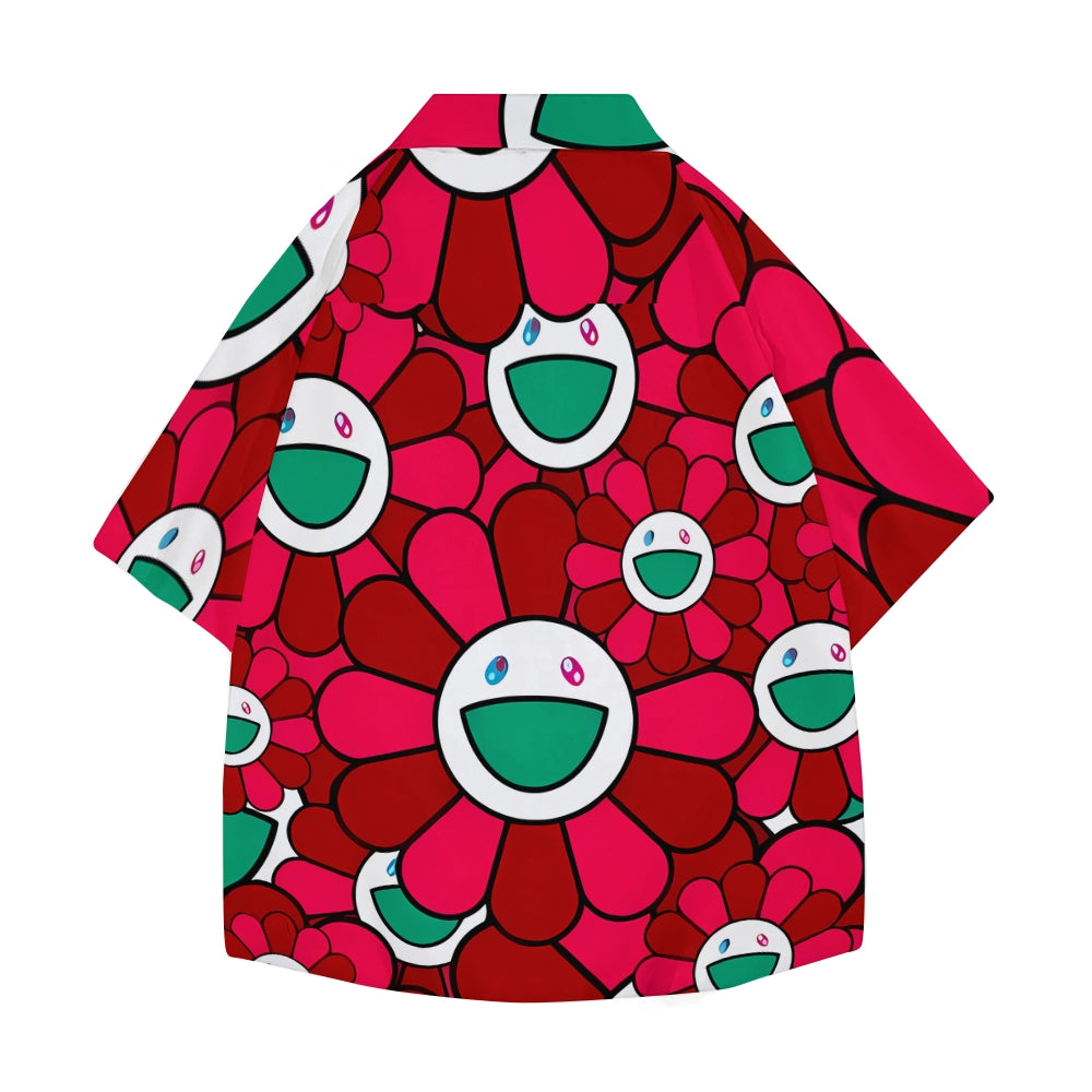 Flower Japanese Style Camp Shirt
