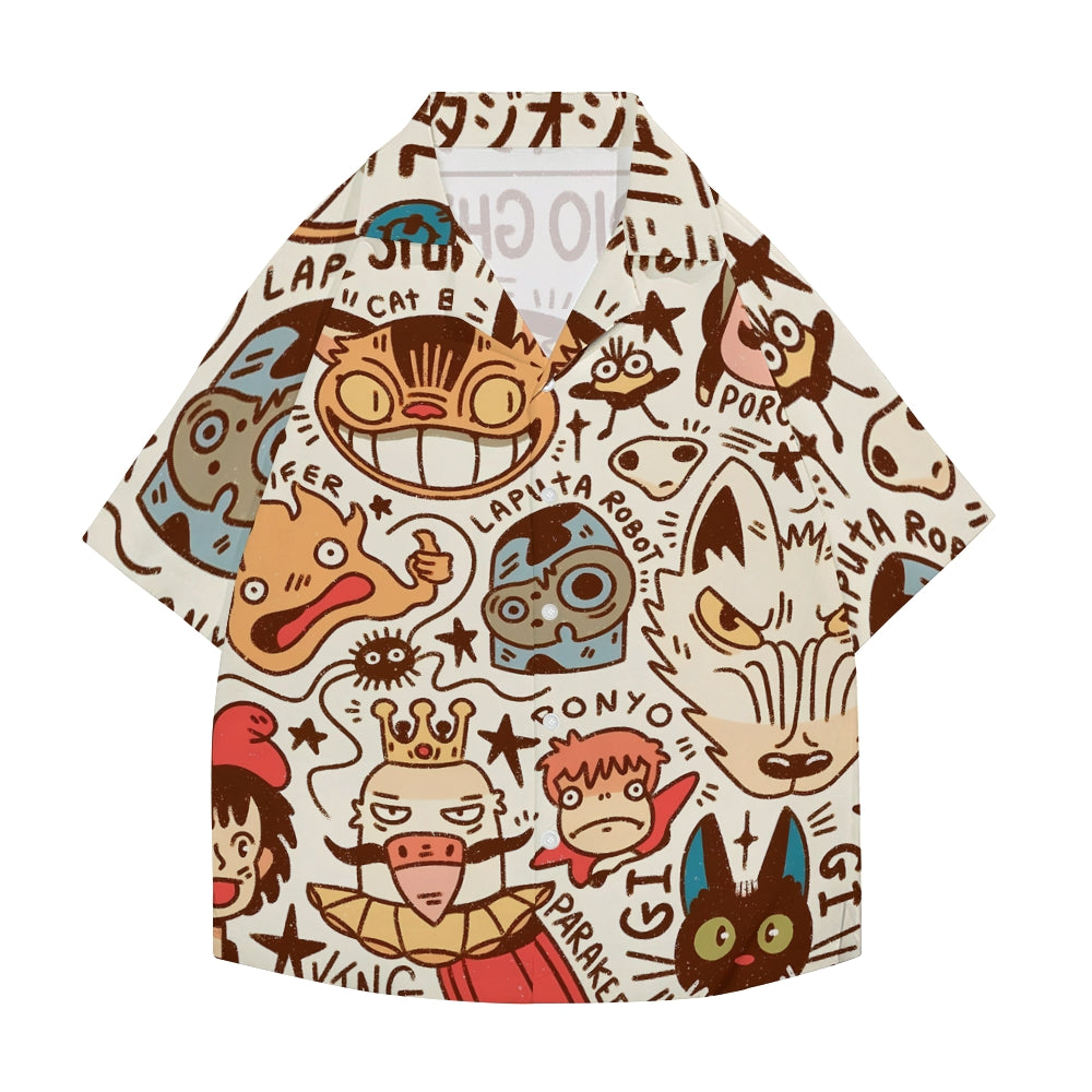 Ghibli Japanese Style Camp Shirt