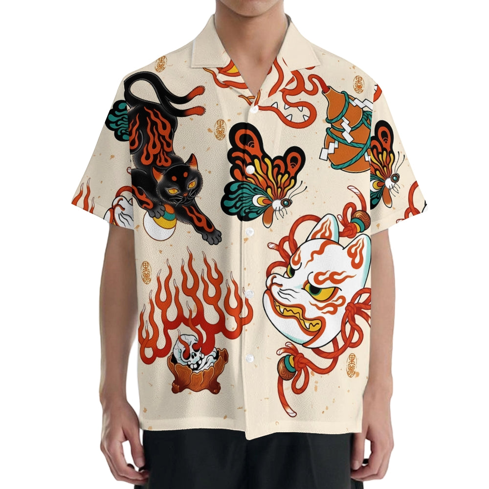 Tattoo Japanese Style Camp Shirt