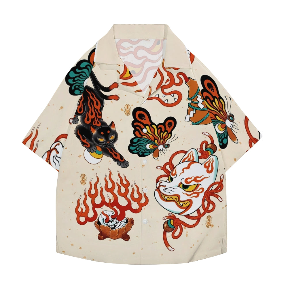 Tattoo Japanese Style Camp Shirt