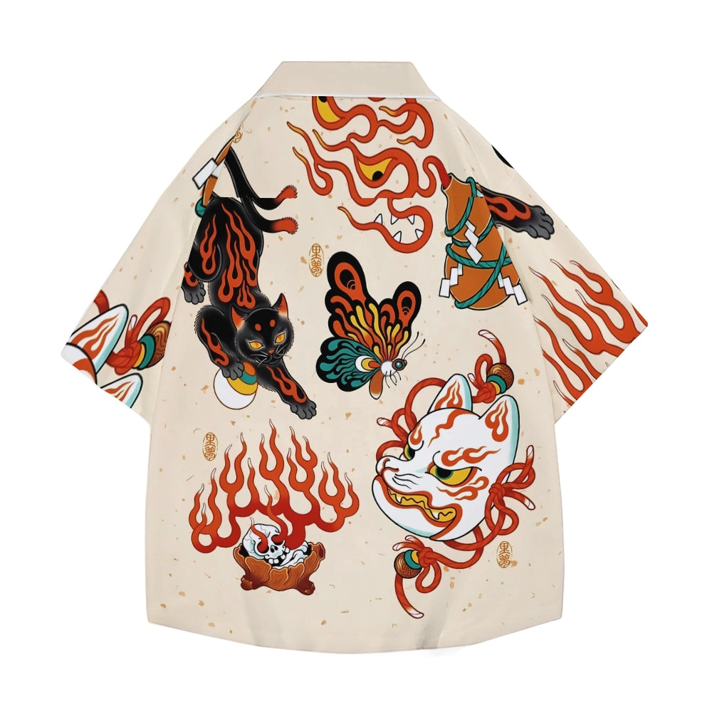 Tattoo Japanese Style Camp Shirt