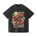 Samurai Vintage Wash Japanese Design T-Shirt