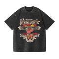 Pink Tiger Vintage Wash Japanese Design T-Shirt