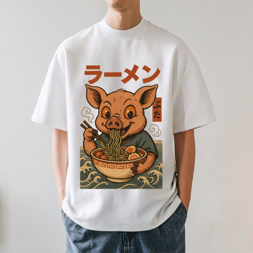 Ramen Pig Japanese Style Classic Tee