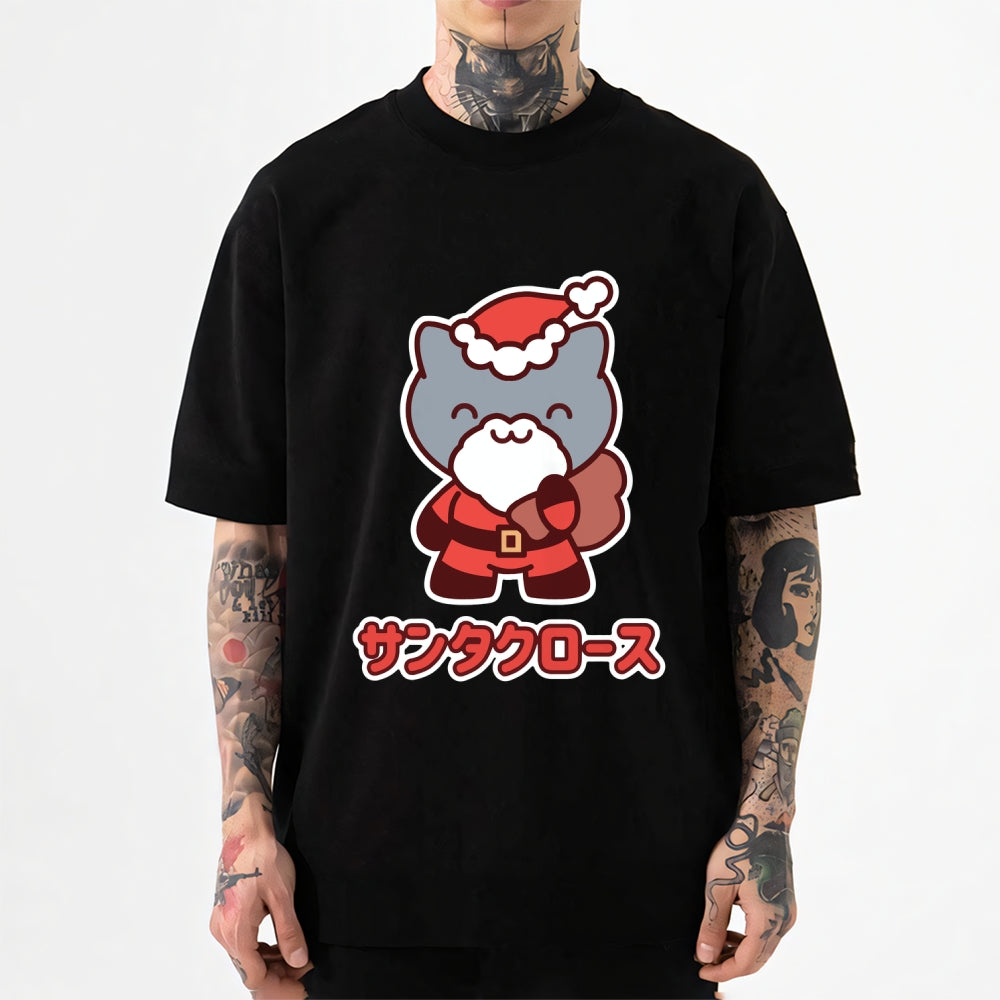 Christmas Cat Japanese Style Classic Tee