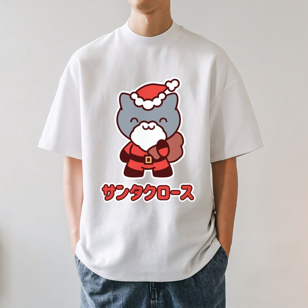 Christmas Cat Japanese Style Classic Tee