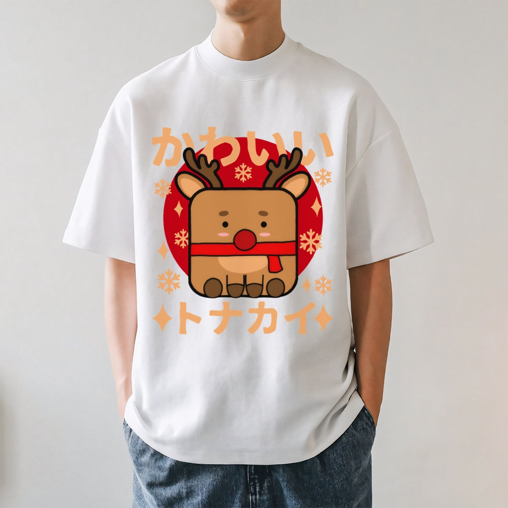 Christmas Deer Japanese Style Classic Tee