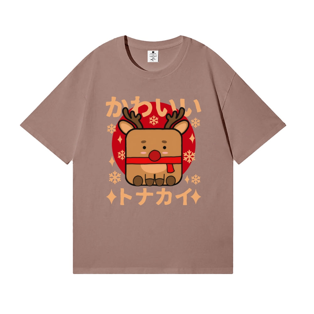 Christmas Deer Japanese Style Classic Tee