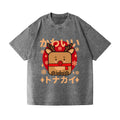 Christmas Deer Vintage Wash Japanese Design T-Shirt