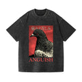 Anguish Pigeon Vintage Wash Japanese Design T-Shirt