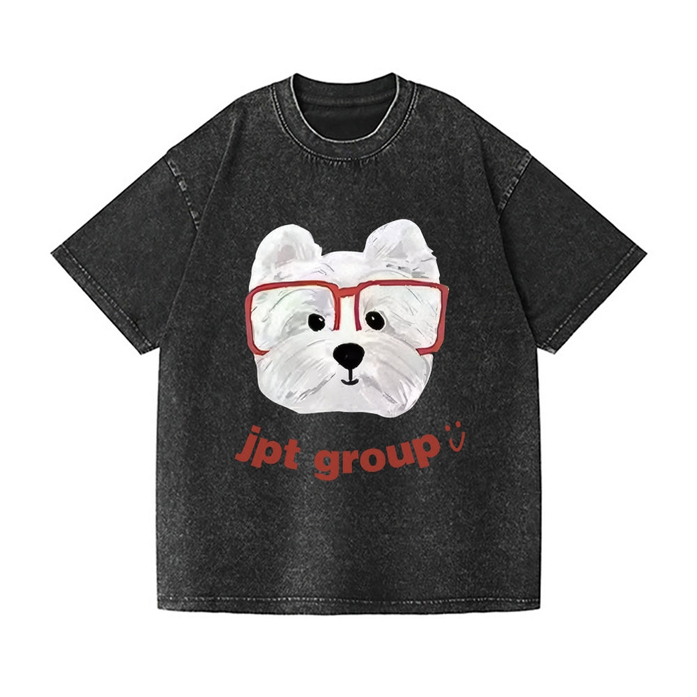 JPT Dog Vintage Wash Japanese Design T-Shirt