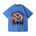 Christmas Kaiju Vintage Wash Japanese Design T-Shirt