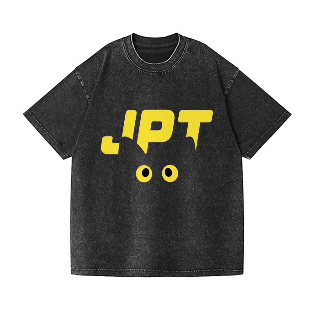 JPT Cat Vintage Wash Japanese Design T-Shirt