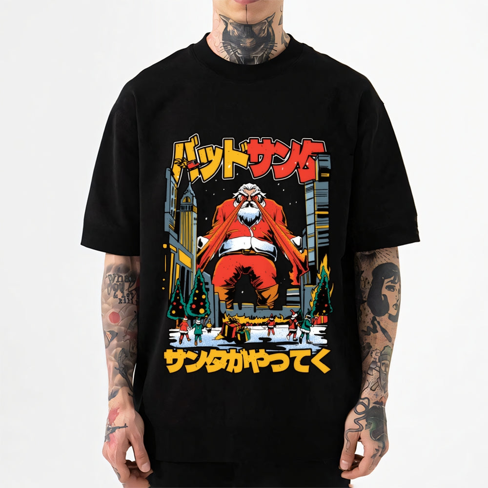 Santa Claus Kanji Lasers Japanese Style Classic Tee