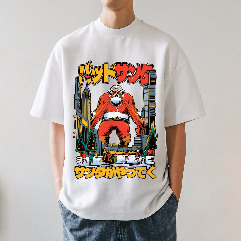 Santa Claus Kanji Lasers Japanese Style Classic Tee