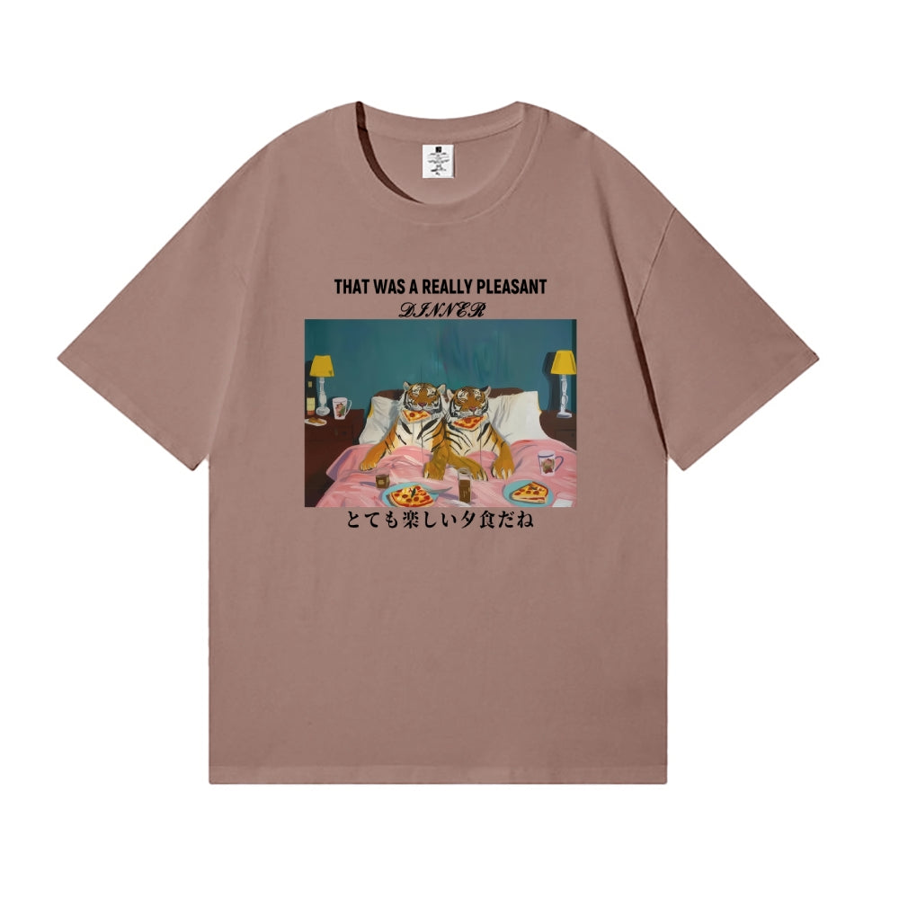 Tiger Pizza Japanese Style Classic Tee